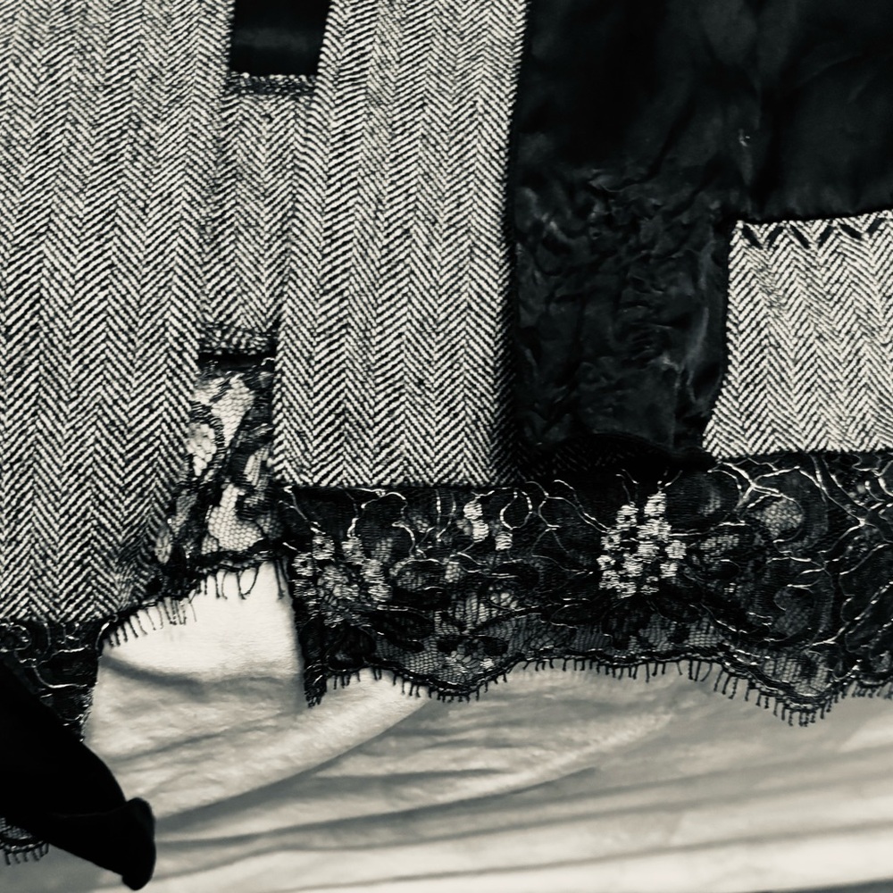Hale Bob Black Cardigan with Lace Detail - Picture 4 of 8